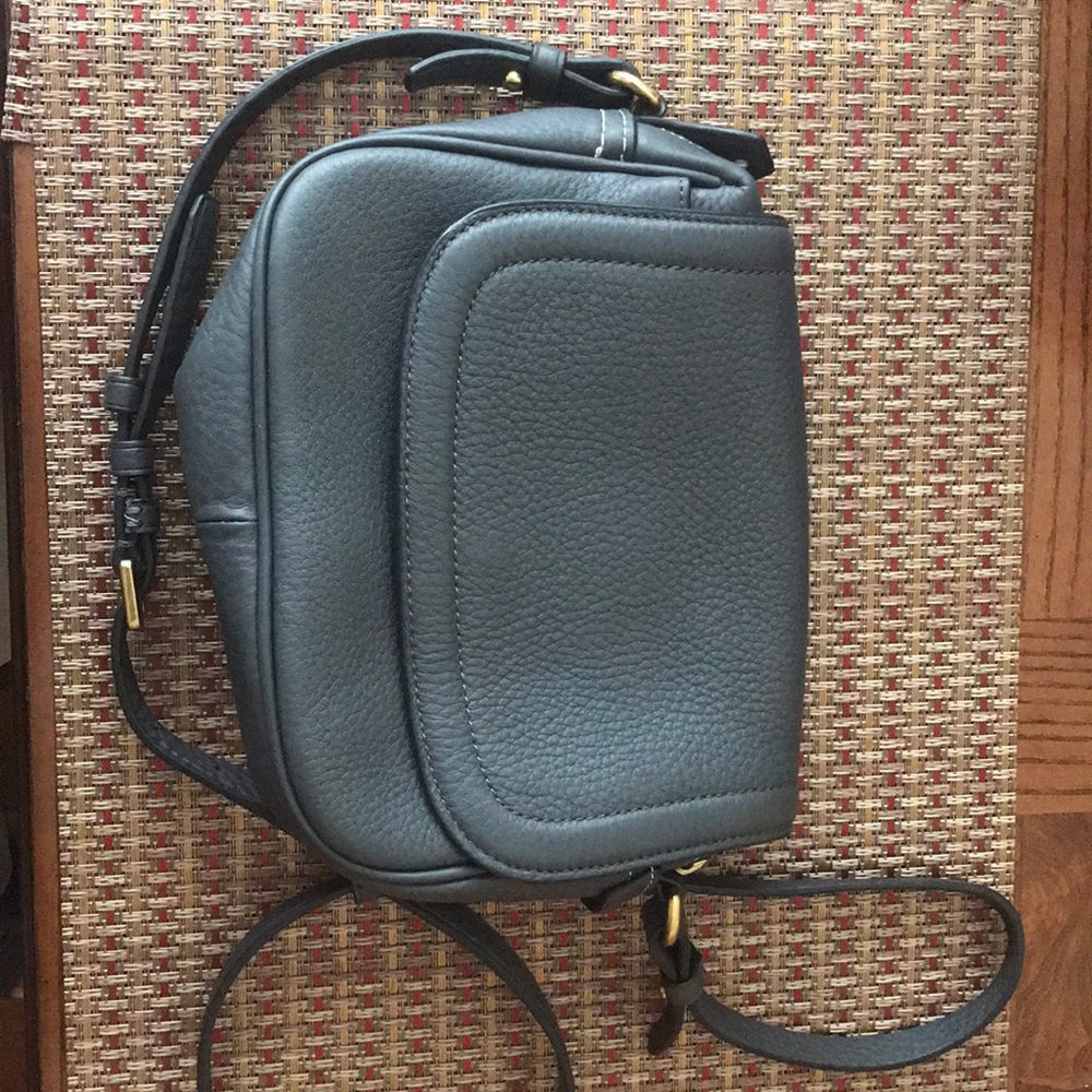 J Crew signet grey crossbody bag